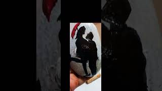 Love on the Rock  stone painting cretiveideas diy shortvideo [upl. by Asiak555]