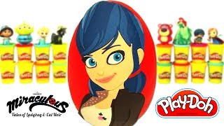 Ovo Surpresa Gigante da Marinette de Miraculous As Aventuras de Ladybug de Massinha Play Doh [upl. by Douty]