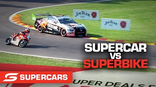 Supercar races against Superbike  Supercars 2021 [upl. by Bertasi781]