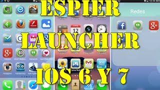 Espier Launcher Menu iOS 76 para Android [upl. by Ojiram]