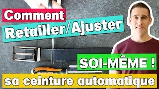 Comment retailler sa ceinture automatique pour lajuster à votre taille  Lorensac Maroquinerie [upl. by Nehtiek900]