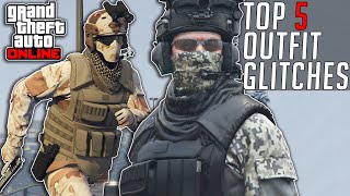 Top 5 Outfit Glitches After Patch 154 GTA Online Clothing Tutorial Not Modded Cayo Perico [upl. by Nertie]