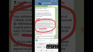 CryptoLand Exchange Airdrop  How To Withdraw CRL Token [upl. by Odlonyer]