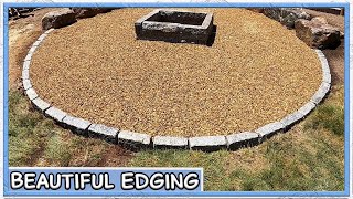 How To Install Curved Cobblestone Edging [upl. by Atteras]