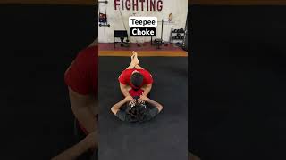 Teepee choke  bjj jiujitsu grappling mma selfdefense brazilianjiujitsu shorts submission [upl. by Ravel]