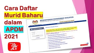 Cara Daftar Murid Baharu dalam APDM 2021 Panduan untuk Guru Kelas [upl. by Yllib]