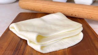 Recette 1 Ingrédient  Remplacer la Pâte Feuilletée  SANS FARINE NI OEUFS NI GLUTEN [upl. by Nodnahs227]