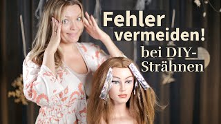 BEACHTE DIESE TIPPS bei STRÄHNEN selber machen und VERMEIDE FEHLER blonde highlights diy [upl. by Tartaglia]