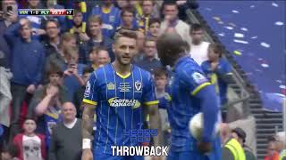 AKINFENWA Wembley Goal 2016 AFC Wimbledon Vs Plymouth Argyle 2 0 Playoff Final Throwback [upl. by Airtemad]