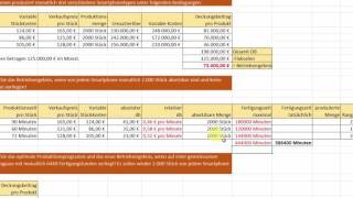 KLR  Kostenrechnung  Optimales Produktionsprogramm mit Engpass [upl. by Chabot]