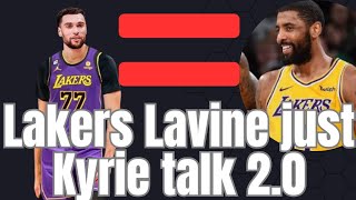 Lakers Zach Lavine Trade Just The Kyrie Irving Trade Situation All Over Again [upl. by Atis953]