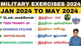 Military Excercise 2024  Important Current affairs 2024 [upl. by Anitsirhk]