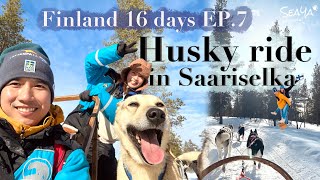 SEAYA  Finland Ep7 Husky ride in Saariselka [upl. by Akenehs]