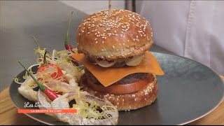 Recette  Burger de Thierry Marx  Les carnets de Julie  Hamburger à la carte [upl. by Panaggio201]