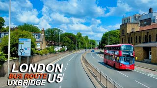 London Bus Rides 🇬🇧 Route U5 🚍 Hayes amp Harlington Station To Uxbridge  York Road [upl. by Harvey994]