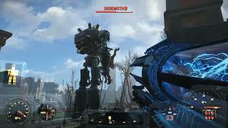 LIBERTY PRIME MANHANDLES BEHEMOTH fallout4 [upl. by Edyth]