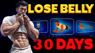 Flat Stomach in 30 Days at Home  5 Best Home Exercises Revealed [upl. by Strade]