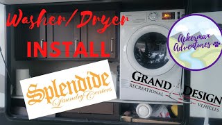 How to Install a Splendide Combo WasherDryer in an outdoor RV kitchen [upl. by Ynamreg26]