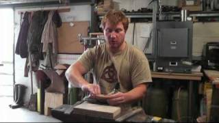 How to sharpen a spoon knife with Ben Orford part 1 [upl. by Llenrap]