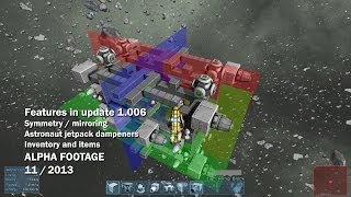 Space Engineers  Symmetry mode astronaut jet pack dampeners inventory and items [upl. by Esydnac939]