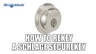 How to Rekey a Schlage SecureKey  Mr Locksmith Video [upl. by Amary554]