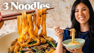 3 ASIAN NOODLE Recipes that Anyone Can Make [upl. by Silin]