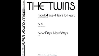 The Twins  Face to face  heart to heart Special Dance Version  1982  SynthPop [upl. by Corb790]