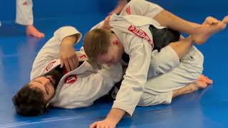 Gi  Closed Guard  Overhook  Lapel Choke [upl. by Kcirederf558]