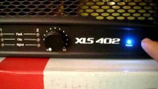 Crown XLS 402 stereo PA amplifier start up  first look [upl. by Ariad]