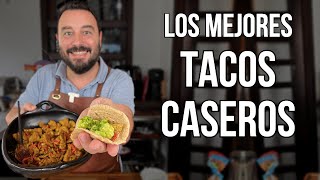 Cómo hacer los MEJORES TACOS CASEROS  ¡Con tus Propias Tortillas  Receta Fácil [upl. by Lilllie]