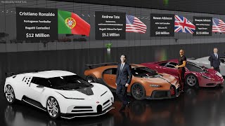 Celebrity Expensive CAR Comparison 3D  16000 to 50000000 [upl. by Crotty]