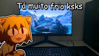 Um dia de um GAMER no frio [upl. by Goodard300]