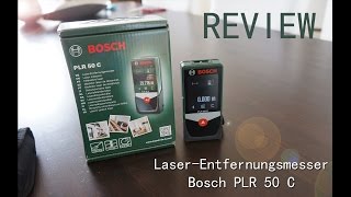 Review BOSCH LaserEntfernungsmesser PLR 50 C mit Bluetooth [upl. by Ardra908]