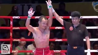 Brutal Headbutt KO Lethwei 🇲🇲 Vs Muaythai 🇹🇭 [upl. by Leyes]