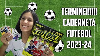 TERMINEI 😱 Caderneta FUTEBOL 202324 Panini ⚽ [upl. by Nodyarg]