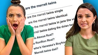 Merrell Twins Answer the Webs Most Searched Questions Part 2 [upl. by Nolos]