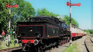 Museum stoomlocomotief SJ E2 1040 rijdt Simpelveld binnen [upl. by Baugh]