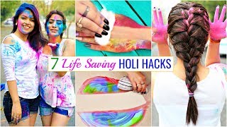 7 LIFE Saving HOLI Hacks You MUST Try  Beauty Haircare Skincare  Anaysa [upl. by Thomson]