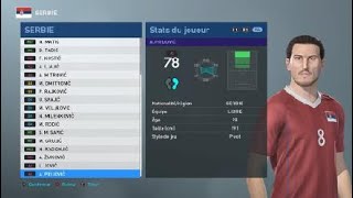 PES 2019 SERBIA NT players real name face amp hair [upl. by Gawain]