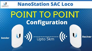 Ubiquiti NanoStation AC Loco Bridge Point To Point Setup [upl. by Oletta]