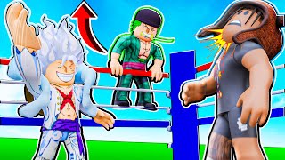 ROBLOX SHADOW BOXING AS LUFFY AND ZORO [upl. by Janifer]