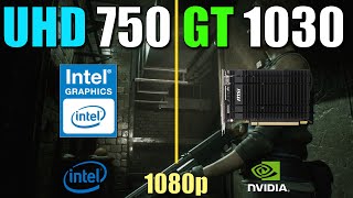 Intel UHD 750 vs GT 1030 DDR5 [upl. by Yrakcaz688]