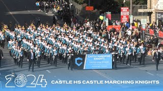 Castle HS Castle Marching Knights  2024 Pasadena Rose Parade [upl. by Ahseined]