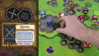 How to Play Dice Wars Heroes of Polyhedra  Advanced Mechanics Capturing Cities [upl. by Filahk]