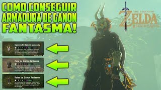 COMO CONSEGUIR ARMADURA GANON FANTASMA DLC 2  ZELDA BREATH OF THE WILD [upl. by Ursal]