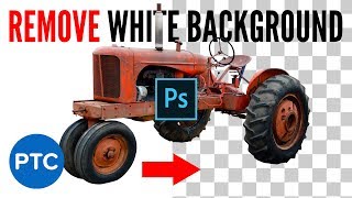 How To Remove White Backgrounds in Photoshop QUICK amp EASY WAY [upl. by Nyrhtakyram]