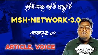 MSH Network English Class03Topic Voice change and Article [upl. by Ardni612]