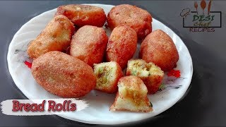 Veg Bread Roll Recipe  Bread Pockets Recipe [upl. by Devitt]