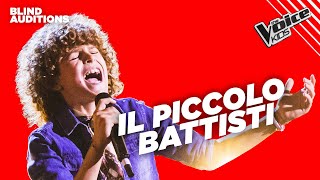 Michele OMAGGIA Battisti con “Pensieri e Parole”  The Voice Italy Kids  Blind Auditions [upl. by Wachter]