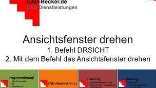 AutoCAD Ansichtsfenster drehen [upl. by Friedland270]